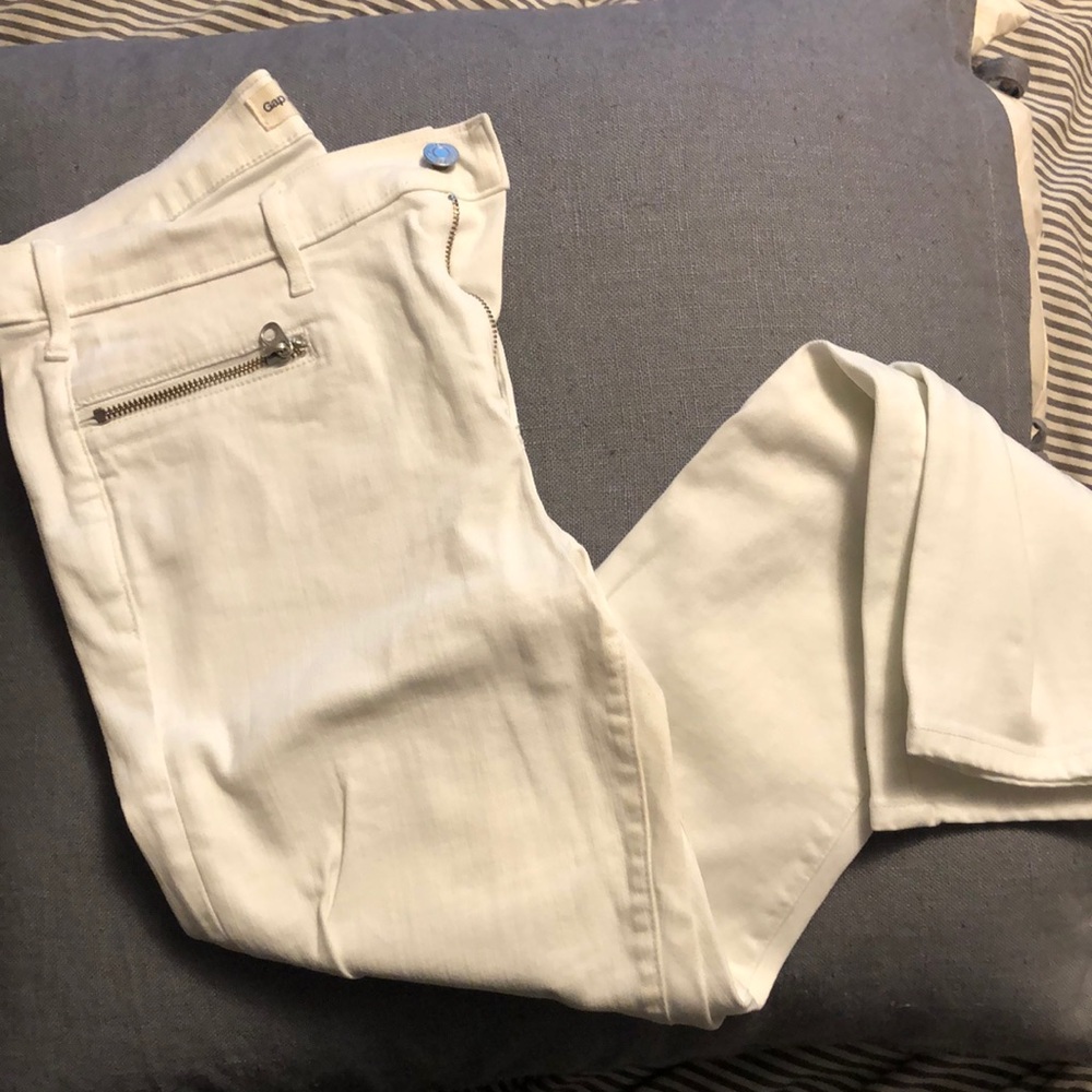 Gap white True Skinny jeans
